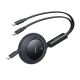 Baseus Free2Pull Mini 100W 3in1 USB-C Retractable Cable - 2xUSB-C 1.2m - Black