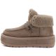 3. Big Star UU274215 Women's Waterproof Beige Platform Ankle Boots