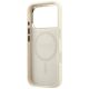7. Guess Saffiano Small 4G & Classic Logo MagSafe case for iPhone 17 Pro Max / 18 Pro Max - beige