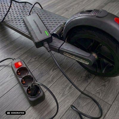 3. MACLEAN UNIVERSAL CHARGER / POWER SUPPLY FOR SCOOTERS, 42 V DC, 2 A, MAX. 85 W, FAST CHARGING, 6 PLUGS MCE667