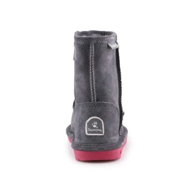 11. BearPaw Emma Toddler Zipper Jr 608TZ-903 Charcoal Pomberry Winter Boots