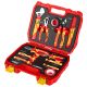 Electrician's set in a 13-piece case
