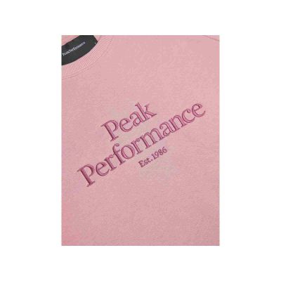 4. Peak Performance W Original Crew Pink Sweatshirt