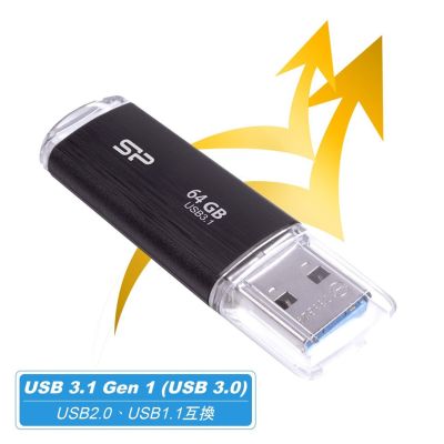 3. Pendrive Silicon Power Blaze B02 64GB USB 3.1 black (SP064GBUF3B02V1K)