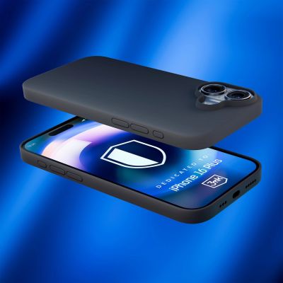 4. 3mk Hardy Silicone MagCase for iPhone 16 Plus - Gray