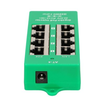 5. Extralink Gigabit PoE Injector 4 Port Active, 4 Gigabit 802.3at/af ports, Mode A