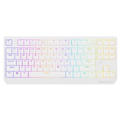 15. GENESIS Thor 230 TKL Keyboard Gaming USB + RF Wireless + Bluetooth QWERTY US English White