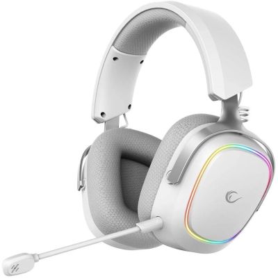 Rampage RETSU Headphones Wireless On-Ear BT 2.4G RGB White