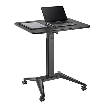 MACLEAN MOBILE DESK LAPTOP TABLE BLACK MC-453B