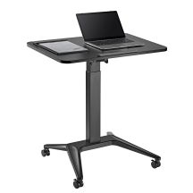 MACLEAN MOBILE DESK LAPTOP TABLE BLACK MC-453B