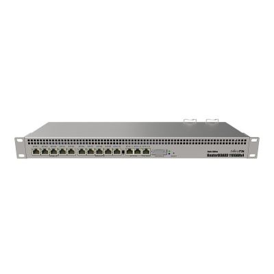 5. Mikrotik RB1100AHx4 Dude Edition Router (RB1100Dx4) Total Ethernet Ports:13; Architecture:ARM 32bit; CPU core:4