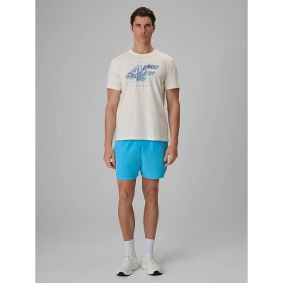 3. Men's regular printed T-shirt 4F 4FRSS26TTSHM4295-11S