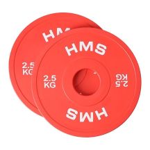 Olympic Bumper Plate 2x2.5kg Red HMS CBRS25
