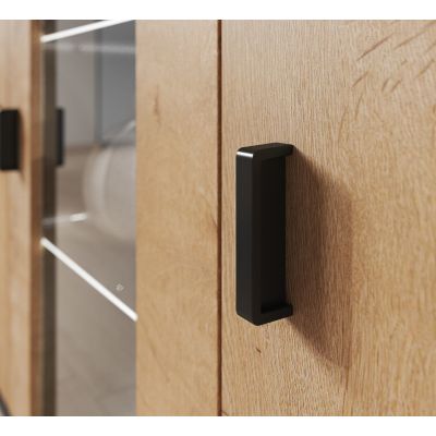 2. Chest of drawers 120cm SOHO S7 lefkas oak+ black