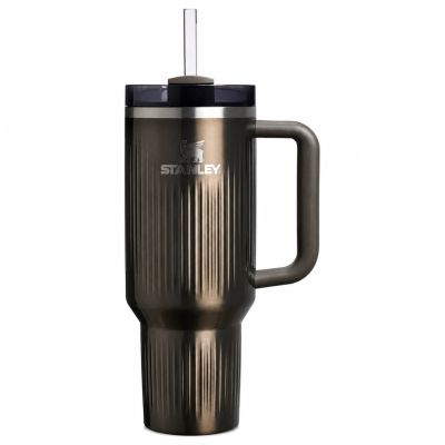 2. Stanley Quencher H2.O Fluted 1.18L GunMetal Shine Thermo Mug