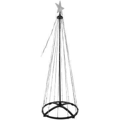 3. Decorative Christmas Tree 370LED RGB 210CM Black