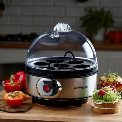 7. GREENBLUE AUTOMATIC EGG COOKER, 400W, UP TO 7 EGGS, MEASURING CUP, 220-240V~, 50 HZ GB572