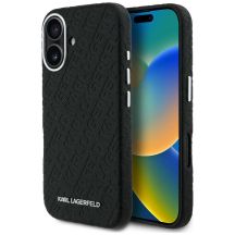 Karl Lagerfeld FW Stamped Karl MagSafe iPhone 16 Case - Black