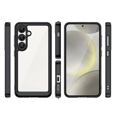 4. Outer Space Case with Gel Frame for Samsung Galaxy S25 - Black