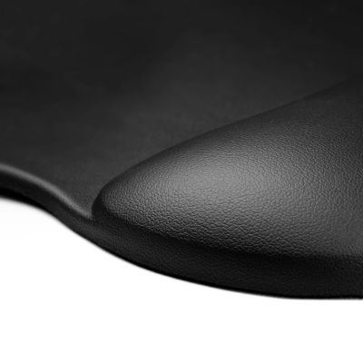 4. Wozinsky Ergonomic Mouse Pad with Wrist Cushion, Gel, Eco-Leather, Large, Anti-Slip - Black