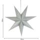 6. DECORATIVE PAPER STAR 60CM SILVER