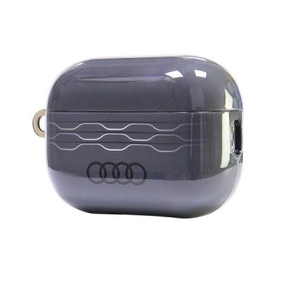 3. Audi IML Geometric Pattern AirPods Pro 2 Case - Gray
