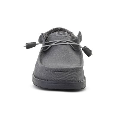2. HEYDUDE WALLY STRETCH CANVAS BLOCK GRANITE GRAY/MULTI 44353-1VT