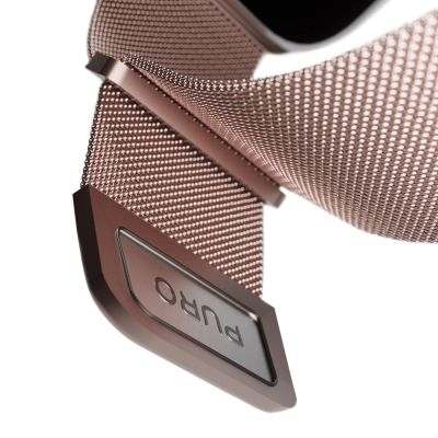 8. Puro Milanese Stainless Steel Apple Watch Band 38/40/41mm - Pink