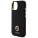 6. Guess Silicone Logo Strass 4G Case for iPhone 15 - Black
