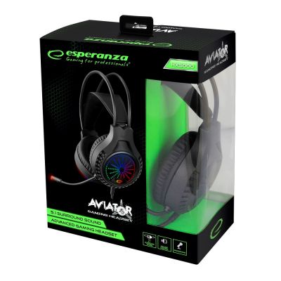 4. ESPERANZA ESPERANZA HEADPHONES WITH MICROPHONE FOR GAMERS AVIATOR EGH5000