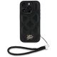 2. Karl Lagerfeld Quilted Initial Logo & Chain Strap iPhone 16 Pro Case - Black