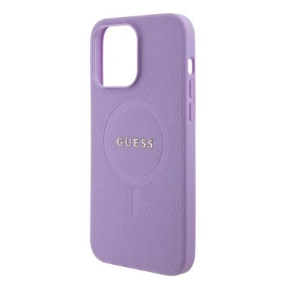 6. Guess Saffiano MagSafe case for iPhone 15 Pro - purple