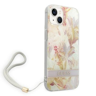 3. Guess GUOHCP14MHFLSU iPhone 14 Plus 6.7 "purple / purple hardcase Flower Strap