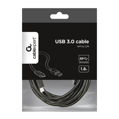 3. GEMBIRD CCP-USB3-AMCM-6 cable (USB 3.0 M - USB type CM; 1.8m; black)