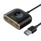 2. HUB Baseus Square USB-A to 1x USB-A 3.2 Gen 1 / 3x USB 2.0 with 1m cable - black