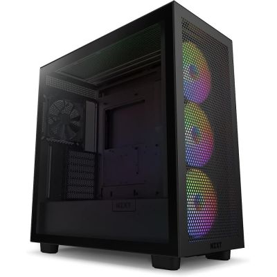 13. NZXT H7 FLOW RGB MIDI TOWER CASE WITH WINDOW BLACK (2024)