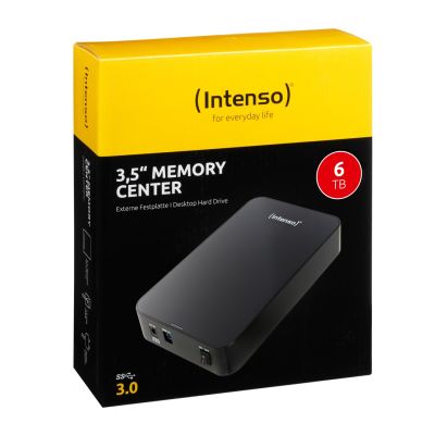 3. Intenso Memory Center external hard drive 6 TB Black