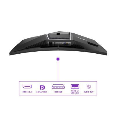 3. AOC AGON PRO AG346UCD Computer Monitor 86.4 cm (34") 3440 x 1440 px Wide Quad HD QD-OLED Black, Gray