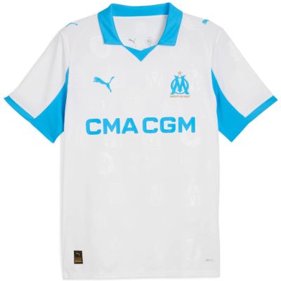2. Men's Puma Olympique Marseille Home Jersey Replica white 779801 01