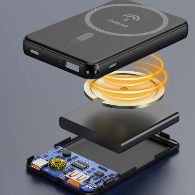 2. Powerbank Dudao K14S+ 10000mAh 20W USB-A / USB-C / MagSafe with stand - black