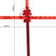 14. DOOR BOW 33x42CM RED RIBBON