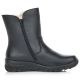 6. Rieker Z7172-00 Waterproof Leather Women's Comfortable Black Ankle Boots