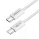 3. Tech-Protect Ultraboost Lite USB-C / USB-C 60W / 3A 50 cm Cable - White