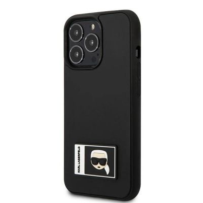 2. Karl Lagerfeld Ikonik Patch Case for iPhone 13 Pro Max - Black