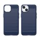 8. Carbon Case for iPhone 14 Plus flexible gel back cover blue