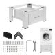 Maclean Washer/Dryer Stand with Drawer, Max Load 150kg, White, MC-117 W