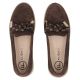 5. Brown Filippo DP6457 Leather Suede Loafers with Bow