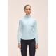 2. CASALL Women's Serene Half Zip Long Sleeve T-Shirt, Blue