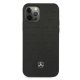 3. Mercedes Leather Stars Pattern Case for iPhone 12 Pro Max - Black