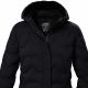 3. Killtec KOW 9 women's technical parka, quilted, hooded, zippered, waterproof, black (41806/200)